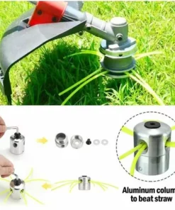 ELLE Débroussailleuse, Tête De Coupe En Aluminium, Tête D'herbe Tête De Coupe En Aluminium, Tête De Coupe De Gazon Pour Accessoires De Tondeuse à Gazon -Débroussailleuse Soldes Magasin 64915940 3