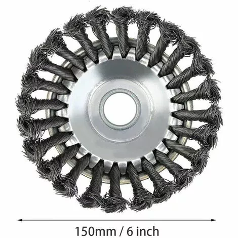 Brosse De Débroussailleuse à Gazon,Tête De Tondeuse à Fil Avec Roue En Fil D'acier Solide, Brosse à Désherber Ronde En Métal,Outil Multifonctionnel D'élimination Des Mauvaises Herbes(6 Pouces) 56Vingt 4 Brosse De Débroussailleuse à Gazon,Tête De Tondeuse à Fil Avec Roue En Fil D'acier Solide, Brosse à Désherber Ronde En Métal,Outil Multifonctionnel D'élimination Des Mauvaises Herbes(6 Pouces) 56Vingt – Image 2
