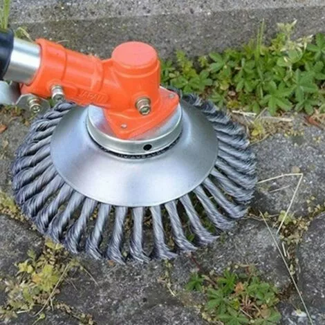 Brosse De Débroussailleuse à Gazon,Tête De Tondeuse à Fil Avec Roue En Fil D'acier Solide, Brosse à Désherber Ronde En Métal,Outil Multifonctionnel D'élimination Des Mauvaises Herbes(6 Pouces) 56Vingt 6 Brosse De Débroussailleuse à Gazon,Tête De Tondeuse à Fil Avec Roue En Fil D'acier Solide, Brosse à Désherber Ronde En Métal,Outil Multifonctionnel D'élimination Des Mauvaises Herbes(6 Pouces) 56Vingt – Image 4