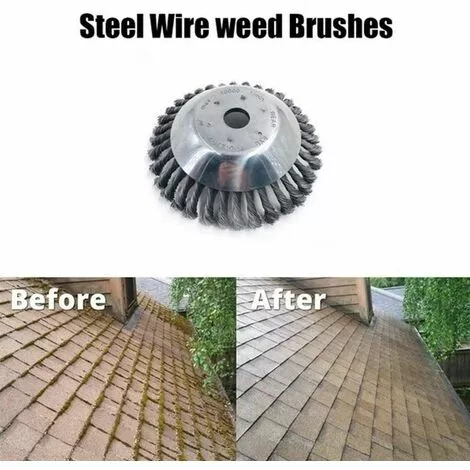 Brosse De Débroussailleuse à Gazon,Tête De Tondeuse à Fil Avec Roue En Fil D'acier Solide, Brosse à Désherber Ronde En Métal,Outil Multifonctionnel D'élimination Des Mauvaises Herbes(6 Pouces) 56Vingt 7 Brosse De Débroussailleuse à Gazon,Tête De Tondeuse à Fil Avec Roue En Fil D'acier Solide, Brosse à Désherber Ronde En Métal,Outil Multifonctionnel D'élimination Des Mauvaises Herbes(6 Pouces) 56Vingt – Image 5