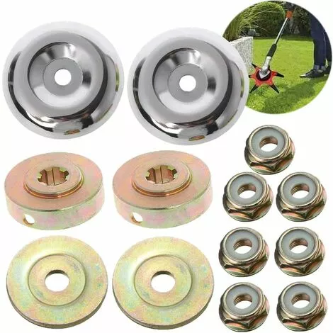 EAUDACè 8PCS Tête De Débroussailleuse Universelle Accessoires Avec 5PCS Ecrous De Fixation Tête De Coupe Bordure Pour Débroussailleuse Stihl 3 EAUDACè 8PCS Tête De Débroussailleuse Universelle Accessoires Avec 5PCS Ecrous De Fixation Tête De Coupe Bordure Pour Débroussailleuse Stihl