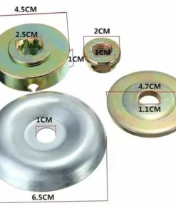EAUDACè Lot De 4 écrous De Fixation En Métal Pour Tête De Débroussailleuse Et Tondeuse à Gazon -Débroussailleuse Soldes Magasin 64942306 2