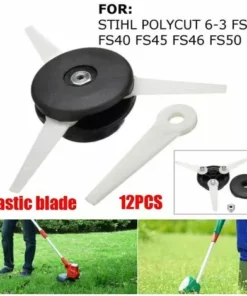 EAUDACè Tête De Débroussailleuse + 12 Lames De Coupe Pour STIHL POLYCUT 6-3 FS38 FS40 FS45 -Débroussailleuse Soldes Magasin 64942346 3