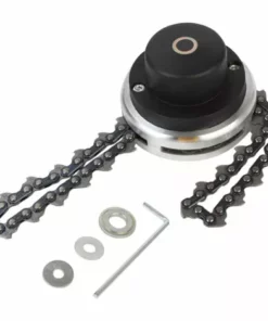 TANCYCO Tête De Tondeuse Avec Lame De Coupe-chaîne à Bobine Tête De Tondeuse à Gazon D'extérieur Outil De Mangeur De Tête De Tondeuse En Acier Pour Remplacement De Tondeuse à Gazon à Arbres Droits