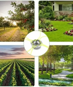 FR-LIFE Tete Debroussailleuse Universelle, Tete Debroussailleuse 4 Fils, Aluminium Tete Fil Débroussailleuse Accessoire De Débroussailleuse Pour Tondeuse à Gazon, 72 X 44.5 Mm 2 Pcs—BR-Vie -Débroussailleuse Soldes Magasin 65031803 4