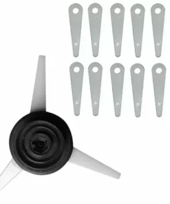 EAUDACè Tête De Débroussailleuse De Rechange Et 12 Lames De Rechange Avec 12 Lames En Nylon Et Tête De Coupe -Débroussailleuse Soldes Magasin 65034955 4