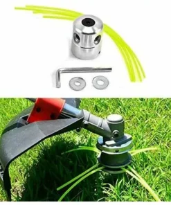 PERLE RARE Tête De Coupe Universelle à Bobine Tangente En Nylon Et Aluminium (avec 4 Fils)