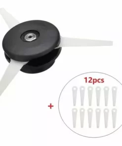CESIèCLEFOU Tête De Débroussailleuse De Rechange Et 12 Lames De Rechange Avec 12 Lames En Nylon Et Tête De Coupe（20-3）Lefou -Débroussailleuse Soldes Magasin 65211054 5