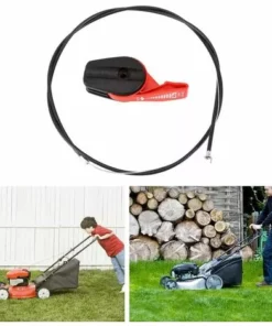 TINOR Cable Tondeuse Tondeuse Câble Universel D'Accélérateur Interrupteur Contrôle Jardin Machine Assemblage à Gazon De 39 Pouces Commande Commutateur Machine Raccordement Pour Guidon Moto (Red，1m) -Débroussailleuse Soldes Magasin 65213845 3