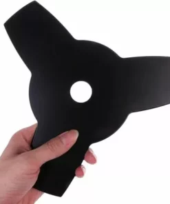 TINOR Débroussailleuse Coupe-Herbe Tête Couteau Lame De Coupe 3 Dents 3 T Universel Jardin Tondeuse à Gazon Lame Noir（Diamètre Intérieur : 25.4 Mm） -Débroussailleuse Soldes Magasin 65214265 3