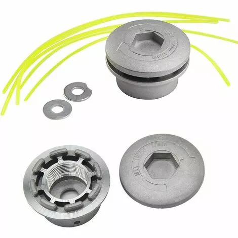 2PCS Tête De Débroussailleuse Aluminium Tête De Coupe Herbe Universelle Pour Accessoires De Tondeuse à Gazon 7.2X4.45cm S'arêern 3 2PCS Tête De Débroussailleuse Aluminium Tête De Coupe Herbe Universelle Pour Accessoires De Tondeuse à Gazon 7.2X4.45cm S'arêern