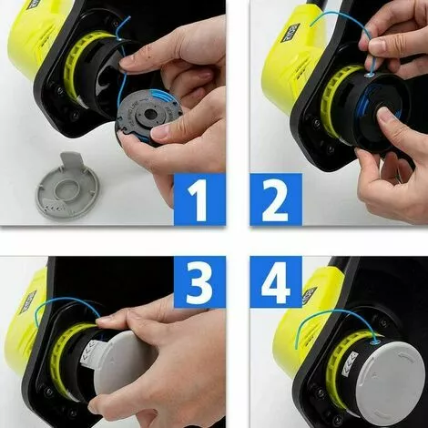 Lot De 6 Bobines De Fil De Rechange Pour Débroussailleuse Sans Fil Ryobi One+ AC14RL3A 18 V, 24 V, 40 V Tête De Débroussailleuse S'arêern 7 Lot De 6 Bobines De Fil De Rechange Pour Débroussailleuse Sans Fil Ryobi One+ AC14RL3A 18 V, 24 V, 40 V Tête De Débroussailleuse S'arêern – Image 5