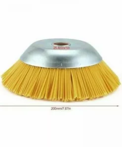 Brosse Anti-mauvaises Herbes En Nylon Pour Débroussailleuse - Outil De Jardin - Tête De Débroussailleuse - 200 Mm Tête De Débroussailleuse S'arêern -Débroussailleuse Soldes Magasin 65358500 2