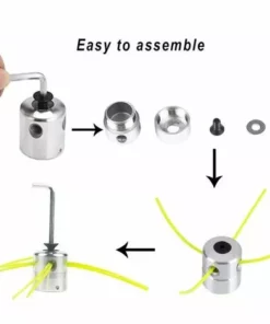 2PCS Tête De Débroussailleuse Aluminium Fils Tête Coupe-bordure Universelle Avec Tête Fil Nylon Pour Accessoires De Tondeuse à Gazon S'arêern 10 2PCS Tête De Débroussailleuse Aluminium Fils Tête Coupe-bordure Universelle Avec Tête Fil Nylon Pour Accessoires De Tondeuse à Gazon S'arêern -Débroussailleuse Soldes Magasin 65364770 4