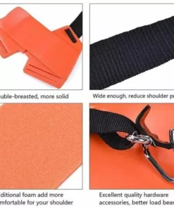 OSQI Harnais à Double Sangle Réglable Confort Universel Pour Débroussailleuse Tondeuse De Jardin -Débroussailleuse Soldes Magasin 65500948 2
