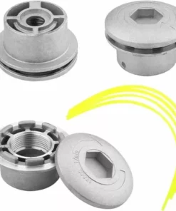 OSQI Tête De Débroussailleuse En Fil D'aluminium, Accessoire De Débroussailleuse Universel Avec 4 Lignes Pour Tondeuse à Gazon, 72 X 44,5 Mm 10 OSQI Tête De Débroussailleuse En Fil D'aluminium, Accessoire De Débroussailleuse Universel Avec 4 Lignes Pour Tondeuse à Gazon, 72 X 44,5 Mm -Débroussailleuse Soldes Magasin 65501777 4