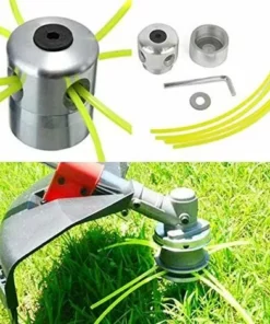OSQI Lot De 2 Têtes De Débroussailleuse Universelles En Aluminium Double Tête De Ligne En Nylon Bobine De Ligne Accessoire De Débroussailleuse -Débroussailleuse Soldes Magasin 65501896 2