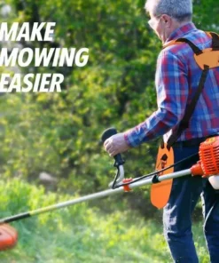 OSQI Tondeuse à Fronde - Tondeuse à Harnais à Double épaule Avec Ceinture En Nylon Durable Réglable Pour Débroussailleuse Ou Jardinage (pour STIHL FS, Tondeuse De La Série Km) -Débroussailleuse Soldes Magasin 65502049 5