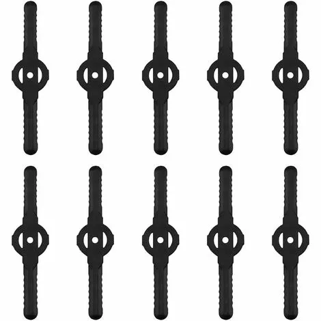 OSQI Lame De Coupe-bordure En Plastique, 10 Lames De Coupe En Plastique Remplacent L'ensemble D'outils De Coupe-herbe Sans Fil, Lames De Rechange En Plastique Pour Tondeuse à Gazon(Le Noir) 3 OSQI Lame De Coupe-bordure En Plastique, 10 Lames De Coupe En Plastique Remplacent L'ensemble D'outils De Coupe-herbe Sans Fil, Lames De Rechange En Plastique Pour Tondeuse à Gazon(Le Noir)
