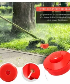 OSQI Tête De Débroussailleuse Universelle 3X Nylon Line (3X Rouge) -Débroussailleuse Soldes Magasin 65502753 4