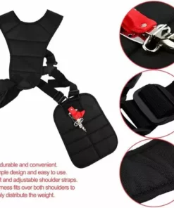 OSQI Tondeuse à Gazon Double Sangle Épaule Harnais Noir Confort Tondeuses/Débroussailleuse Ceinture En Nylon Pour Débroussailleuses -Débroussailleuse Soldes Magasin 65503165 3