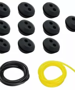 BAICCCF Accessoire Pour Débroussailleuse 10 Pièces 2 Trous En Caoutchouc Pour Réservoir De Carburant Avec Tuyau De Conduite De Carburant