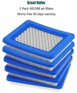 BAICCCF Accessoire Pour Débroussailleuse Lot De 8 Filtres à Air Pour Tondeuse à Gazon Compatibles Avec Briggs & Stratton 491588 -Débroussailleuse Soldes Magasin 65669746 4