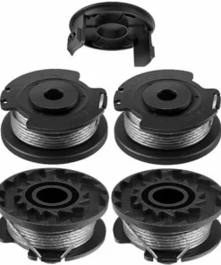 BAICCCF Accessoire Pour Débroussailleuse Lot De 4 Coupe-bordures F016800569 Ligne De Bobine Avec Couvercle De Bobine Compatible Avec Bosch