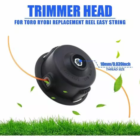 LADACèE Capuchon De Tête De Débroussailleuse Compatible Avec Toro Ryobi Stihl Echo Homelite Makita 308923013 120950010 - M10 4 LADACèE Capuchon De Tête De Débroussailleuse Compatible Avec Toro Ryobi Stihl Echo Homelite Makita 308923013 120950010 - M10 – Image 2