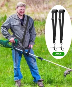 LITZEE 2 Sangles D'épaule Réglables - Harnais Pour Débroussailleuse Pour Tondeuse à Gazon Avec Ceinture En Nylon Durable PourJardinage Pour Débroussailleuse KM, STIHL FS (Noir) -Débroussailleuse Soldes Magasin 65732309 5