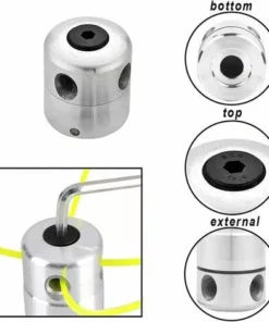 KAEJYIUT 2PCS Débroussailleuse, Tête De Coupe En Aluminium, Têtes D'herbe Têtes De Coupe En Aluminium, Couper La Tête De Coupe De La à Gazon, Pour Accessoires De Tondeuse à Gazon -Débroussailleuse Soldes Magasin 65853129 4