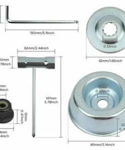 KAEJYIUT Kit Ecrou Tete Debroussailleuse Universelle, Pour Débroussailleuse Thermique, Stihl, Echo, Ryobi Tete -Débroussailleuse Soldes Magasin 65853648 2