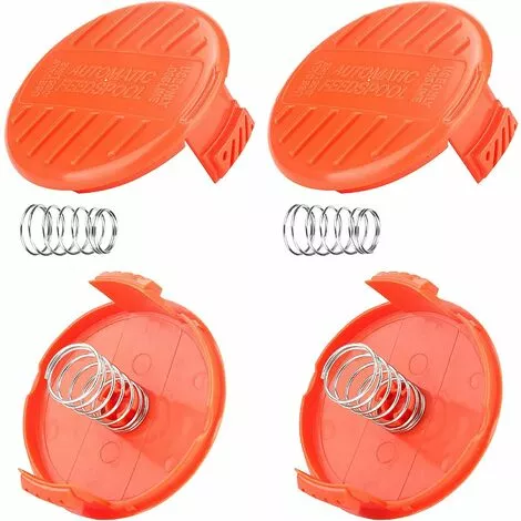 QERSTA Capuchons De Bobine, Capuchons De Bobine 4 Pièces Capuchon De Bobine De Tondeuse, Accessoires De Débroussailleuse, Capuchons De Bobine En ABS Pour Black-Decker, Tondeuse à Gazon Rc-100-P 5 QERSTA Capuchons De Bobine, Capuchons De Bobine 4 Pièces Capuchon De Bobine De Tondeuse, Accessoires De Débroussailleuse, Capuchons De Bobine En ABS Pour Black-Decker, Tondeuse à Gazon Rc-100-P – Image 3