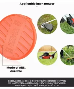 QERSTA Capuchons De Bobine, Capuchons De Bobine 4 Pièces Capuchon De Bobine De Tondeuse, Accessoires De Débroussailleuse, Capuchons De Bobine En ABS Pour Black-Decker, Tondeuse à Gazon Rc-100-P 11 QERSTA Capuchons De Bobine, Capuchons De Bobine 4 Pièces Capuchon De Bobine De Tondeuse, Accessoires De Débroussailleuse, Capuchons De Bobine En ABS Pour Black-Decker, Tondeuse à Gazon Rc-100-P -Débroussailleuse Soldes Magasin 65901385 5