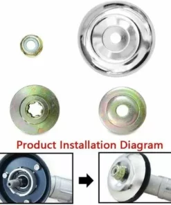 QERSTA 4 Pièces Kit Fixation écrou Lame Boîte, Boîte De Vitesses En Métal Pour Tondeuse à Gazon, Accessoires De Boîte De Vitesses En Métal Pour Tondeuse, Pour Tondeuse à Gazon, Machine Irrigation -Débroussailleuse Soldes Magasin 65916502 5