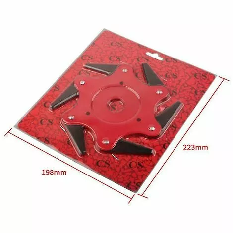 BDD Tête De Désherbeur à Six Lames Pour Tondeuse à Gazon (rouge) 5 BDD Tête De Désherbeur à Six Lames Pour Tondeuse à Gazon (rouge) – Image 3