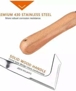 DONTODENT Outil De Désherbage En Acier Inoxydable Désherbeur À Main Désherbeur Manuel Outil De Jardin Pour Le Désherbage Rapide Du Sol Et Du Jardin 30,5 Cm De Long 1 Pièce -Débroussailleuse Soldes Magasin 66133986 5