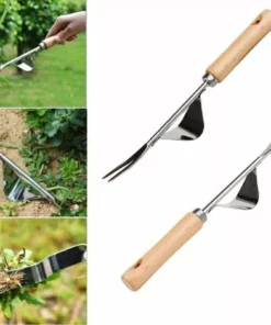 DONTODENT Outil De Jardinage Désherbeur à Main En Acier Inoxydable 2 Stk, Outil De Désherbage Géré Par Extracteur De Mauvaises Herbes Pour Pelouse De Jardin
