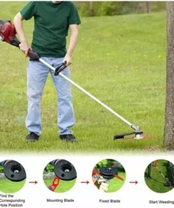 KAEJYIUT Tête De Débroussailleuse Lame Coupe Bordure,100pcs Lames En Plastique De Rechange Lame Taille Bordure Lame Plastique Coupe Bordure Lame Coupe Bordur,pour Jardin Et Pelouse Coupe-Bordures Sur Batterie -Débroussailleuse Soldes Magasin 66211262 4