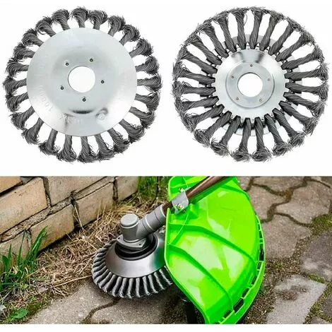 KAEJYIUT Tête De Débroussailleuse Conique En Fil De Fer Noué Pour Tondeuse à Gazon - Plateau De Désherbage En Métal Pour Débroussailleuse (Diamètre Extérieur150mm, Trou Intérieur 25mm) 6 KAEJYIUT Tête De Débroussailleuse Conique En Fil De Fer Noué Pour Tondeuse à Gazon - Plateau De Désherbage En Métal Pour Débroussailleuse (Diamètre Extérieur150mm, Trou Intérieur 25mm) – Image 4