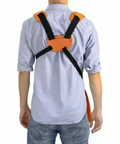 Bandoulière à Trimmer, Bandoulière à Double épaule Confort Brush Cutter Trimmer Épaulière Harnais Sangle Tondeuse à Gazon, Ceinture En Nylon Pour Jardin De Coupeur De Brosse (orange)——Adélala -Débroussailleuse Soldes Magasin 66382957 4