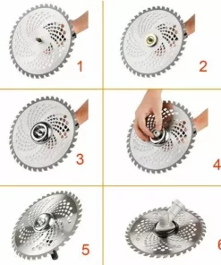 Lot De 2 Lames De Scie Circulaire De Rechange Pour Débroussailleuse - 40 Dents - Trou De 1",Adélala -Débroussailleuse Soldes Magasin 66384909 5