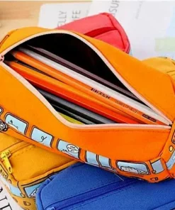 BENOBBY KIDS Trousse Bus Petit Animal, Sac à Crayons Pour Voiture En Toile De Grande Capacité, Personnalisé Grande Capacité Mignon étui à Crayons, Trousse D'autobus Scolaire Mignonne, Pour Garçons Et Filles -Débroussailleuse Soldes Magasin 66626790 5