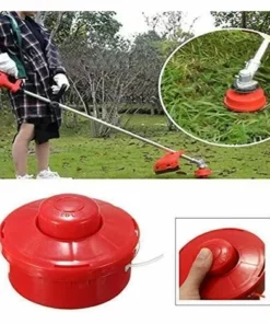 3PCS Tête De Débroussailleuse Universelle - A6481 Nylon Bobine De Rechange De Tondeuse Débroussailleuse Tête De Coupe M10 X 1,25 - Rouge-thsinde