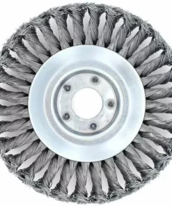 GRID COOL Tête De Désherbage Fil D'acier, 6/8 Pouce Brosse Rotative Disque De Pinceau à Roue Pour Outils De Pelouse Jardin Agriculture - Trou Intérieur 25.4mm (6 Pouce) -Débroussailleuse Soldes Magasin 66757799 4