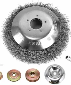 BF 6 Pouces Tete Debroussailleuse Universelle, 150mm*25.4mm Brosse De Desherbage Pour Debroussailleuse, Brosse à Désherber De Mauvaises Herbes Ronde, Pour Pelouse Jardin ​Agriculture