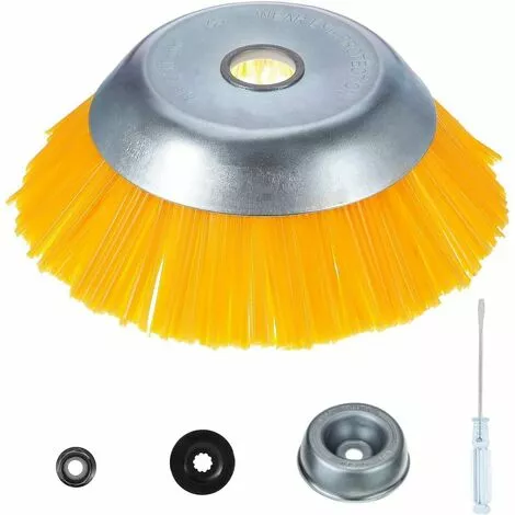BF Brosse Desherbage Debroussailleuse 8 Pouce, Tete Brosse Désherbage En Nylon, Tête De Désherbage Rotative Ronde, Pour Outils De Pelouse Jardin Agriculture 3 BF Brosse Desherbage Debroussailleuse 8 Pouce, Tete Brosse Désherbage En Nylon, Tête De Désherbage Rotative Ronde, Pour Outils De Pelouse Jardin Agriculture