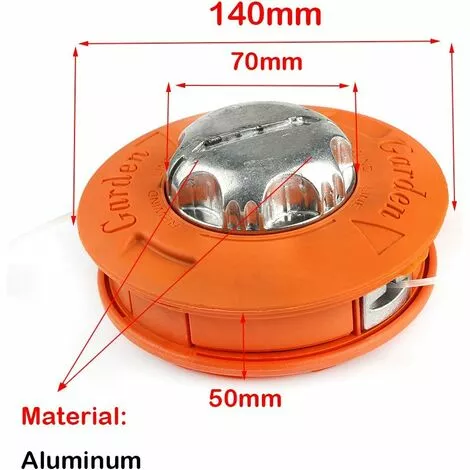 Tête De Débroussailleuse Universelle En Alliage M10 X 1,25 - Tige Droite - Pour Débroussailleuse - Robuste,Yeurié 4 Tête De Débroussailleuse Universelle En Alliage M10 X 1,25 - Tige Droite - Pour Débroussailleuse - Robuste,Yeurié – Image 2