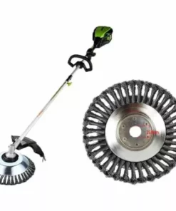 Brosse à Mauvaise Herbes, Tête Débroussailleuse Tondeuse à Gazon Brosse 200 X 25,4 Mm D'alésage. Brosse En Acier Fils Entrelacés.,Yeurié -Débroussailleuse Soldes Magasin 66809583 4