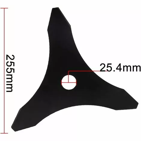 OCXIN Couteau Débroussailleuse Couteau à Fourré Avec 3 Couteaux 25,5 Cm, Support 2,54 Cm Couteau à Herbe Taille-bordures Ø 255 Mm Couteau à Herbe Pour Taille-bordures, Robuste Et Utilisable Longtemps 5 OCXIN Couteau Débroussailleuse Couteau à Fourré Avec 3 Couteaux 25,5 Cm, Support 2,54 Cm Couteau à Herbe Taille-bordures Ø 255 Mm Couteau à Herbe Pour Taille-bordures, Robuste Et Utilisable Longtemps – Image 3